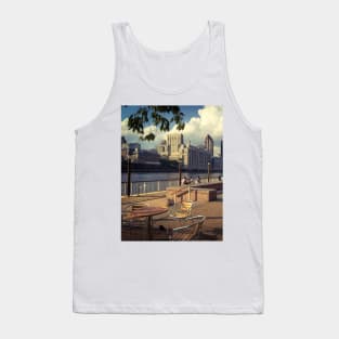 Roosevelt Island Street Skyline New York City Tank Top